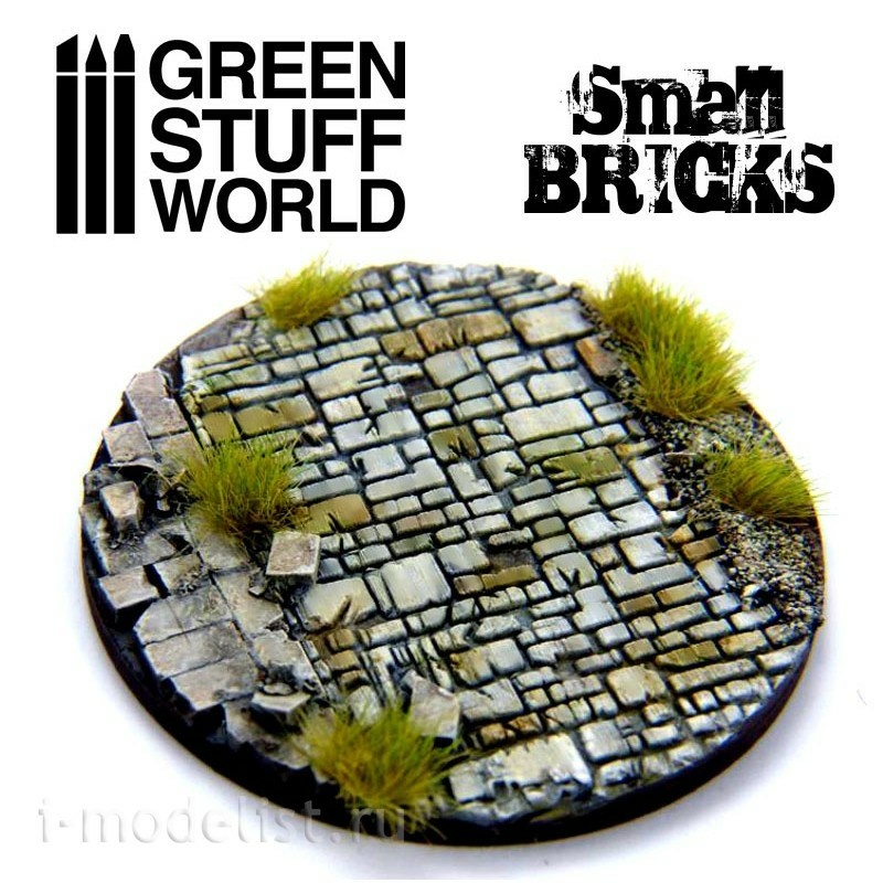 1376 Green Stuff World Brick Texture Creation Tool / Rolling Pin Small Bricks