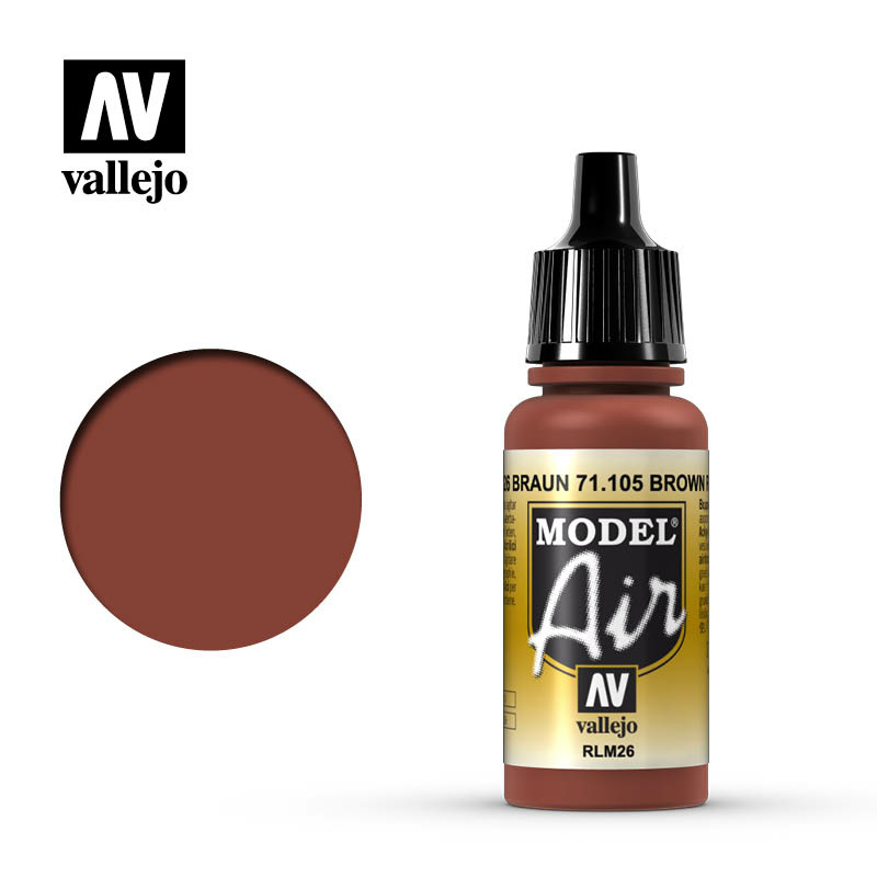 71105 Vallejo acrylic Paint `Model Air` Brown RLM26