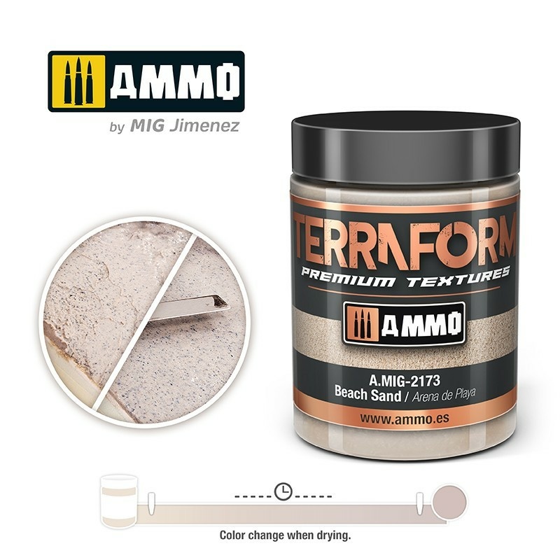 AMIG2173 Ammo Mig Акриловая текстура IONIC DRYBRUSH Пляжный песок / Beach Sand