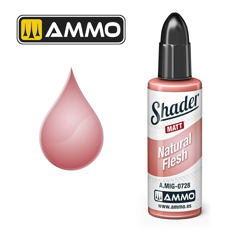 AMIG0728 Ammo Mig МАТОВЫЙ ШЕЙДЕР Натуральная плfromь / MATT SHADER Natural Flesh