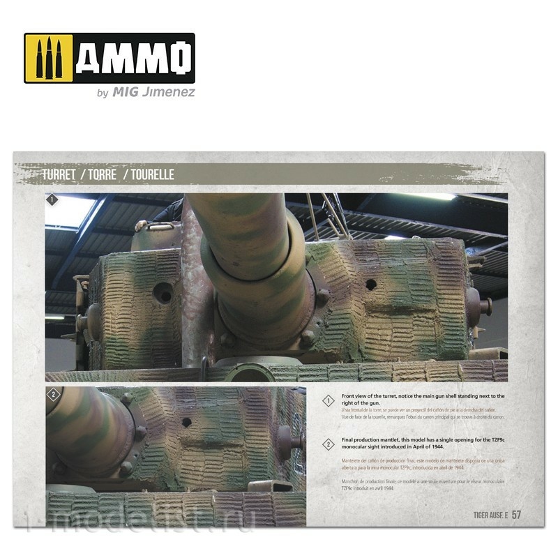 AMIG6024 Ammo Mig Manual for Modelers - Tiger Ausf.E / Tiger Ausf.E - VISUAL MODELERS GUIDE (English and Spanish)