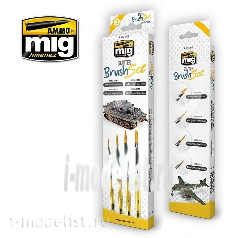 AMIG7602 Ammo Mig STARTER BRUSH SET