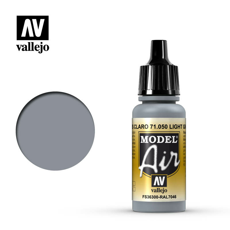 71050 Vallejo acrylic Paint `Model Air` Light Gray