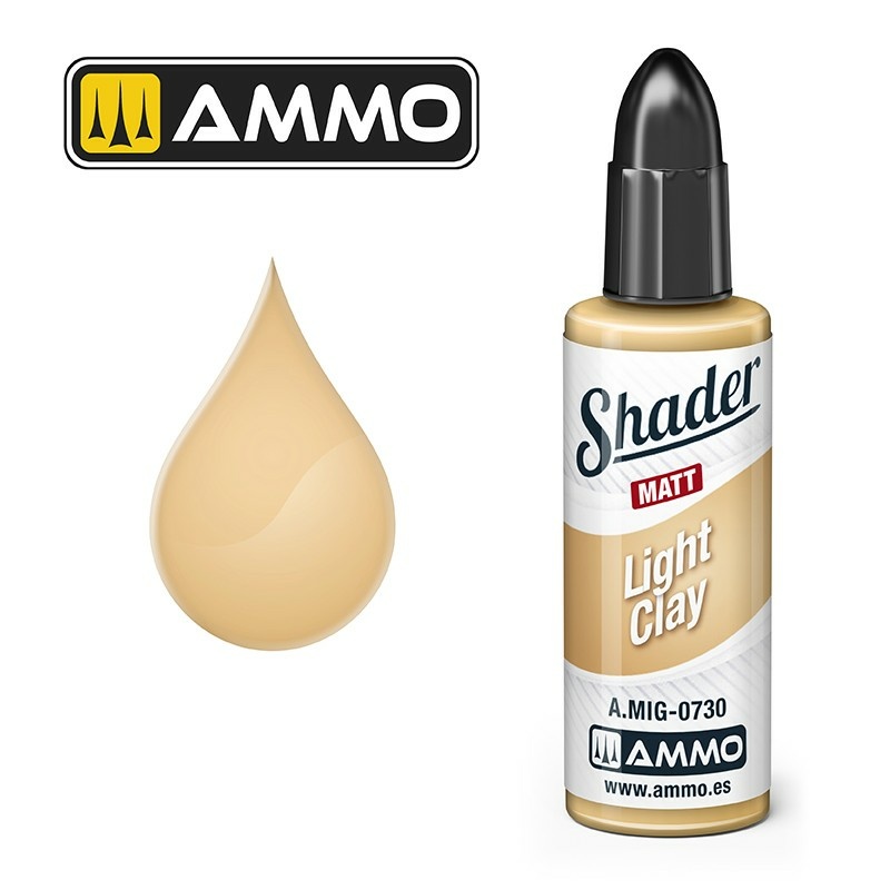AMIG0730 Ammo Mig МАТОВЫЙ ШЕЙДЕР Легкая глина / MATT SHADER Light Clay