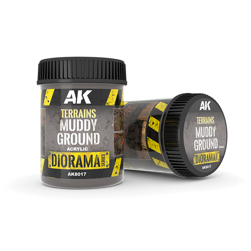 AK8017 AK Interactive Terrains Muddy Ground 250ml (thick layer of mud)
