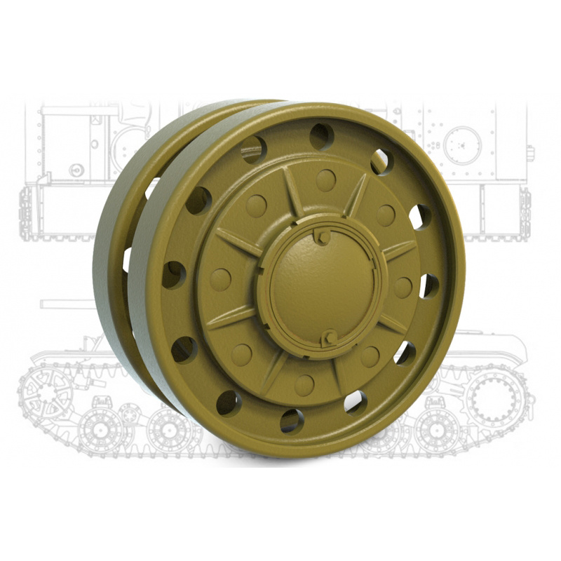 35218 Miniarm 1/35 KV-1, KV-2 Support roller of early type (Obr. 39-40 gg)