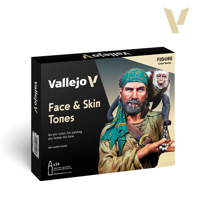 70258 Vallejo Набор красок Оттенки лица и кожи / Face & Skin Tones