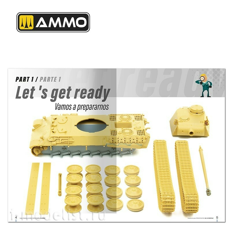 AMIG6300 Ammo Mig Scaleное моделирование для начинающих, Том 1: Сборка (на двух языках) / Scale Modeling for Beginners Vol. 1: Assembly (Bilingual)
