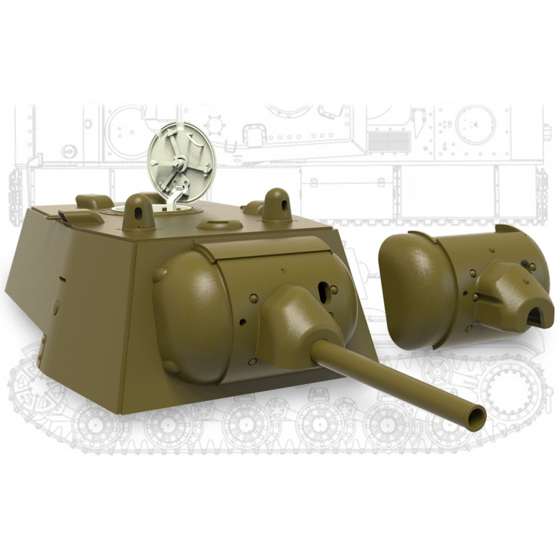 35241 Miniarm 1/35 KV-1 Early type turret, two options for installing a gun mask (+ chiseled barrel)