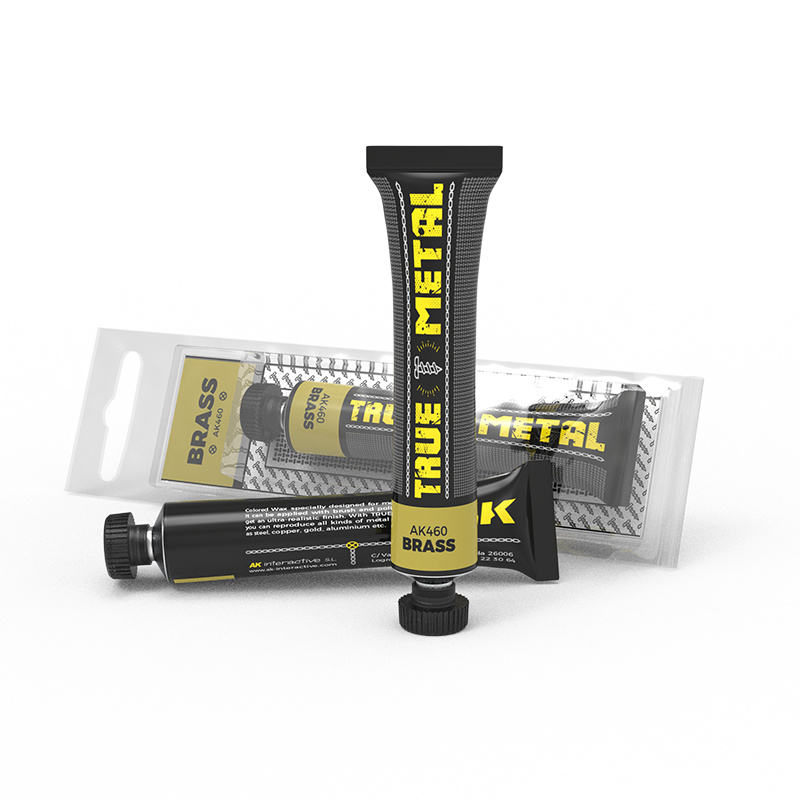 AK460 AK Interactive Wax paint TRUE METAL BRASS (