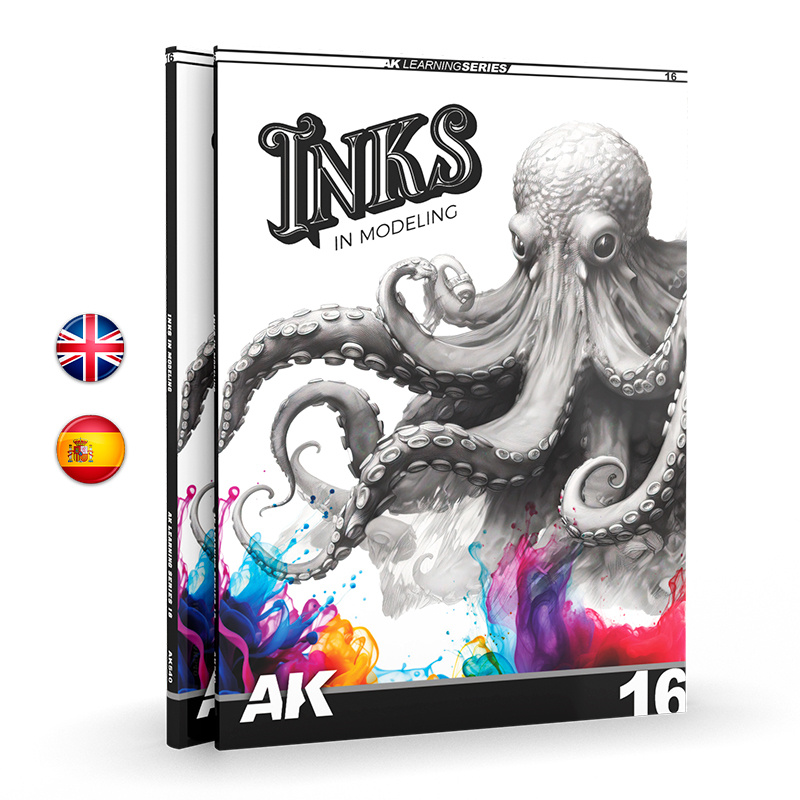 AK540 AK Interactive Книга AK Learning 16: Inks in Modeling – Tintas en Modelismo / Чернила в моделировании