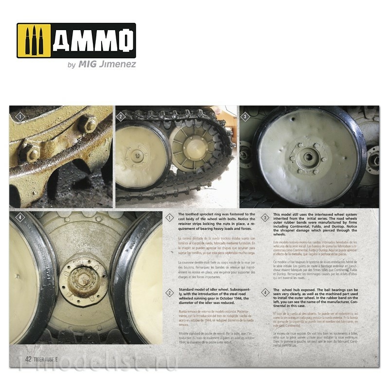 AMIG6024 Ammo Mig Manual for Modelers - Tiger Ausf.E / Tiger Ausf.E - VISUAL MODELERS GUIDE (English and Spanish)