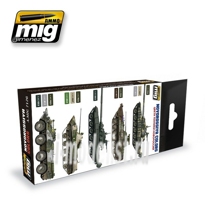 AMIG7126 Ammo Mig NOVOROSSIYA COLORS (the COLOR TECHNOLOGY of the new Russia)
