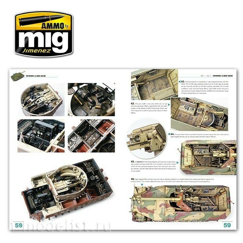 AMIG6151 Mig Ammo ENCYCLOPEDIA OF ARMOUR MODELLING TECHNIQUES VOL. 2 – INTERIORS & BASE COLOR (English)