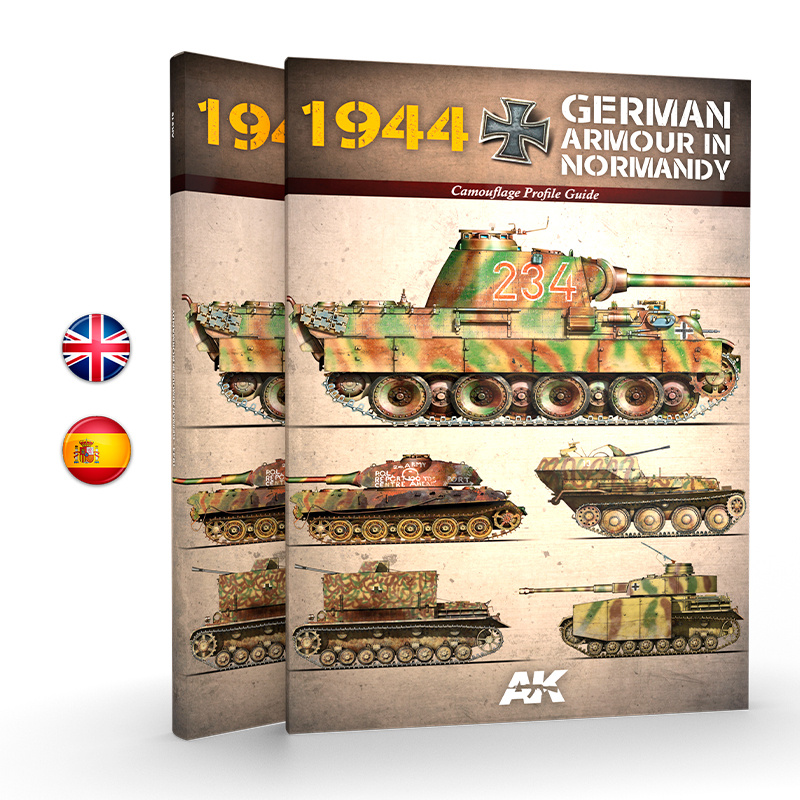 AK916 AK Interactive 1944 GERMAN ARMOUR IN NORMANDY – CAMOUFLAGE PROFILE GUIDE