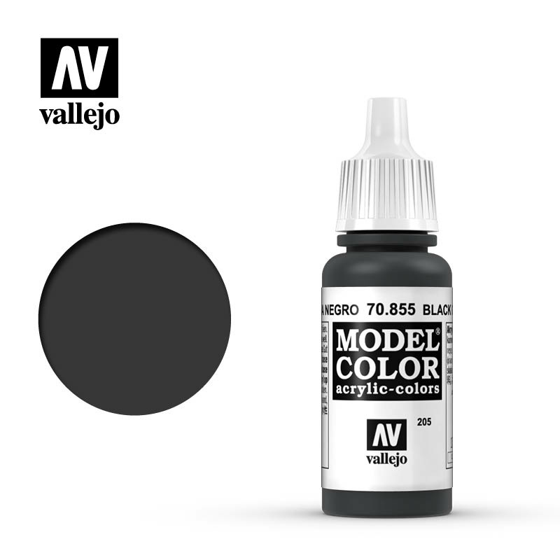 70855 Vallejo acrylic Paint `Model Color` Black Glaze