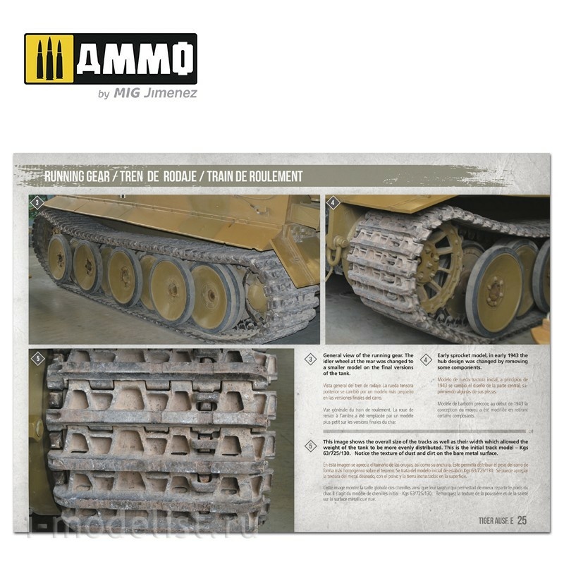AMIG6024 Ammo Mig Manual for Modelers - Tiger Ausf.E / Tiger Ausf.E - VISUAL MODELERS GUIDE (English and Spanish)