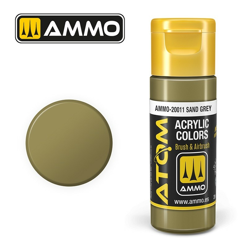 ATOM20011 Ammo Mig Акриловая краска ATOM COLOR Песочно-серый / Sand Grey