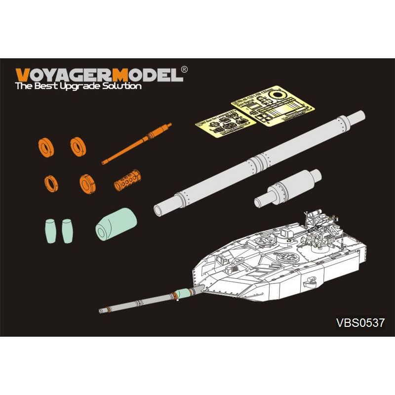 VBS0537 Voyager Model 1/35 Metal Barrel for Rh-M-120 L/55 120mm
