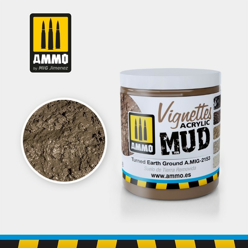 AMIG2153 Ammo Mig VIGNETTES Акриловая свежеперекопанная земля / Turned Earth Ground
