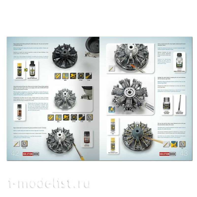 AMIG6535 Ammo Mig Книга SOLUTION BOOK 32 - ЧЁРНОЕ ИЗДАНИЕ: Как красить самолёты Люфтваффе позднего периода 2МВ / BLACK EDITION: How to Paint Late WWII Luftwaffe Aircraft