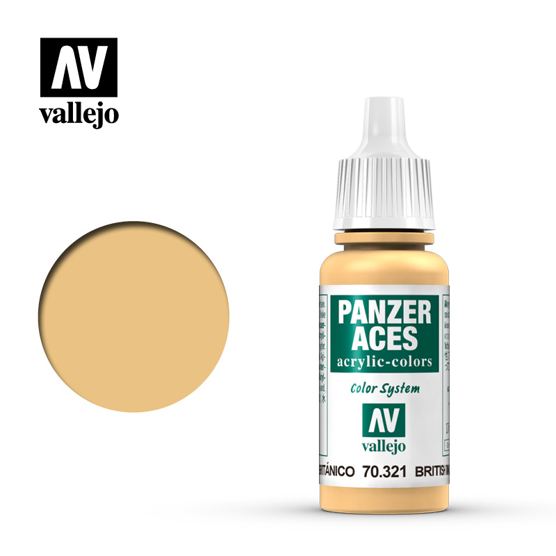 70321 Vallejo acrylic Paint `Panzer Aces` British Tank Crew Highlights
