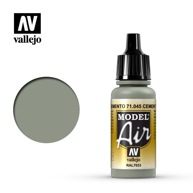 71045 Vallejo acrylic Paint `Model Air` Cement Grey