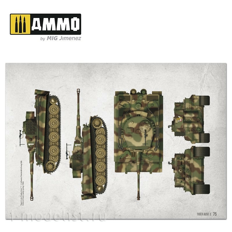 AMIG6024 Ammo Mig Manual for Modelers - Tiger Ausf.E / Tiger Ausf.E - VISUAL MODELERS GUIDE (English and Spanish)
