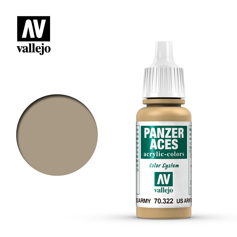 70322 Vallejo acrylic Paint `Panzer Aces` US Army Tank Crew Highlights