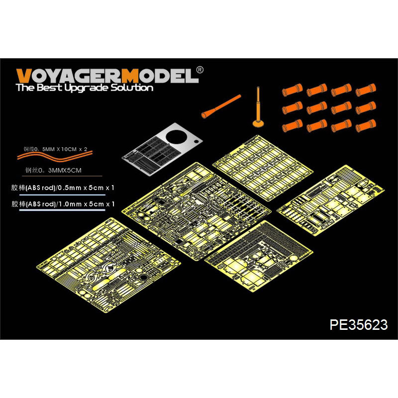 PE35623 Voyager Model 1/35 Photo etching for Modern Russian T-90 tank, basic (included smoke detector)