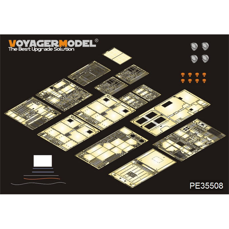 PE35508 Voyager Model 1/35 Photo Etching for Modern American Tractor M1070 Amour with cab Base