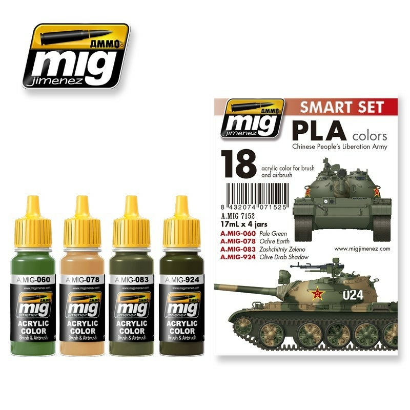 AMIG7152 Ammo Mig PLA (Chinese People's Liberation Army) Colors