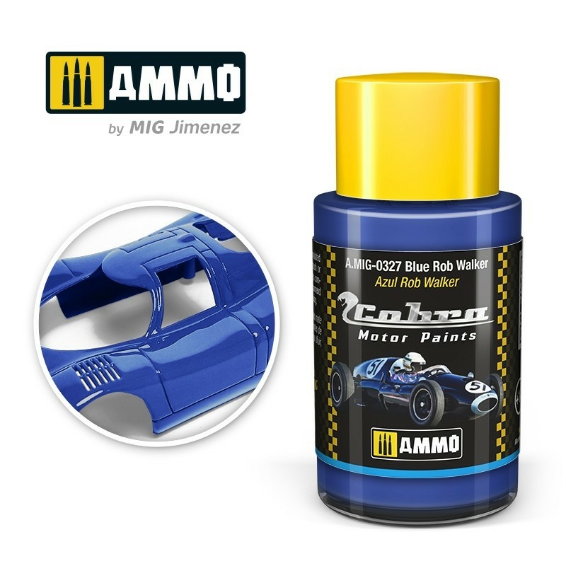 AMIG0327 Ammo Mig Акриловая краска Cobra Motor Синий Роб Уокер / Blue Rob Walker