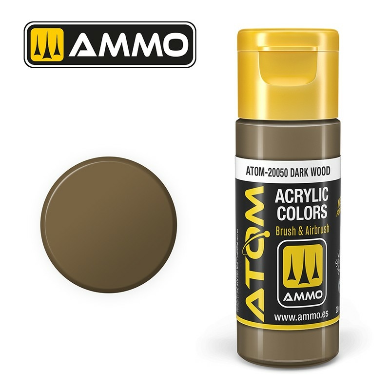 ATOM20050 Ammo Mig Акриловая краска ATOM COLOR Тёмное дерево / Dark Wood