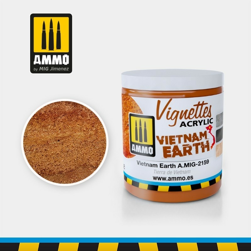 AMIG2159 Ammo Mig VIGNETTES Акриловая Вьетнамская земля / Vietnam Earth