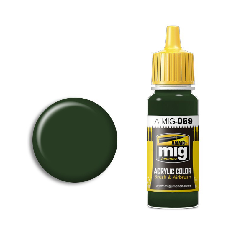 AMIG0069 Ammo Mig Acrylic paint BLUE GREEN (blue-green)