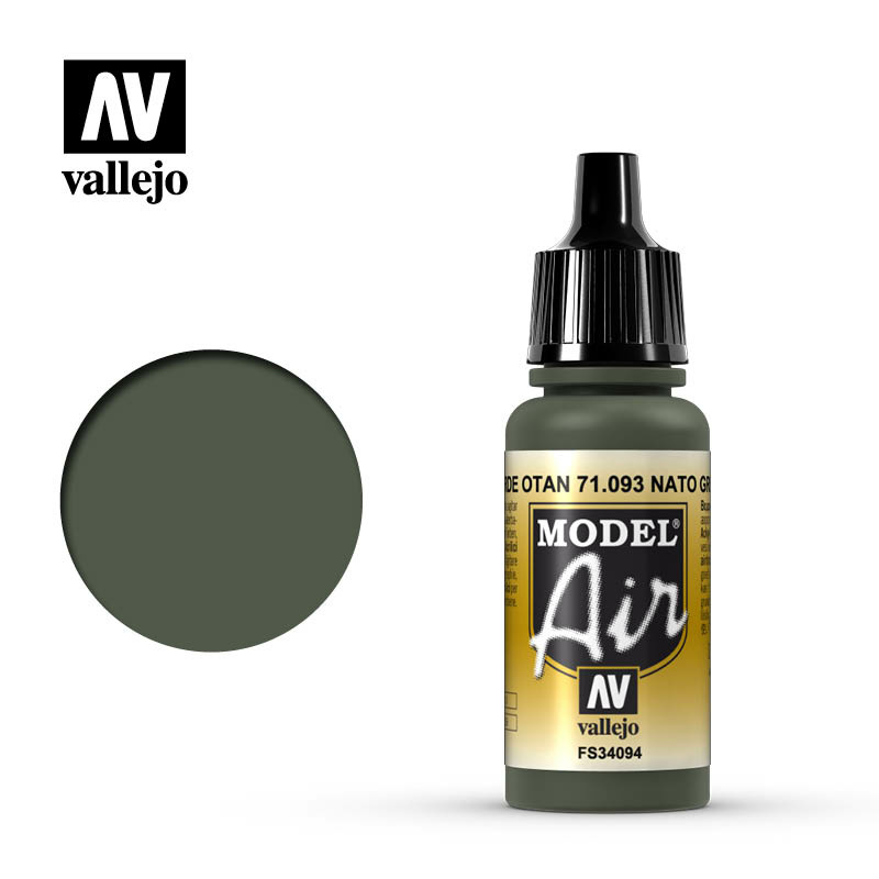 71093 Vallejo acrylic Paint `Model Air` NATO Green