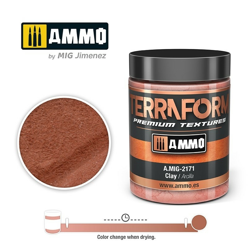 AMIG2171 Ammo Mig Акриловая текстура TERRAFORM Глина / Clay