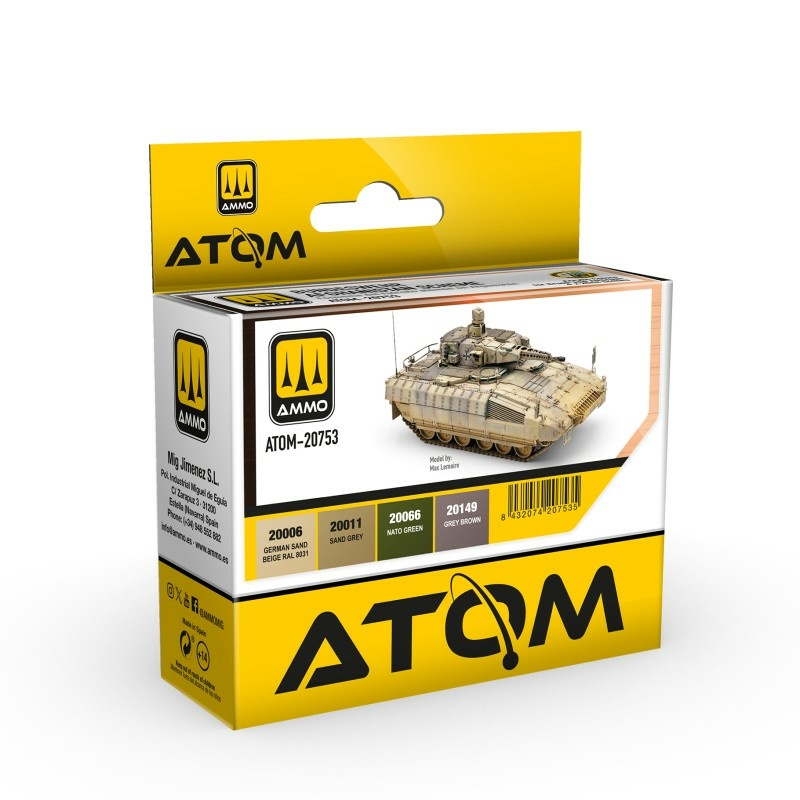 ATOM-20753 Ammo Mig Набор красок ATOM камуфляж Бундесвера для Афганистана / Bundeswehr Afghanistan Scheme Set