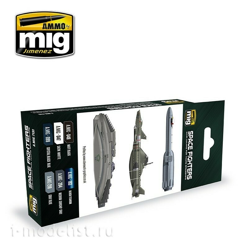 AMIG7131 Ammo Mig Space Fighters Sci-Fi Colors