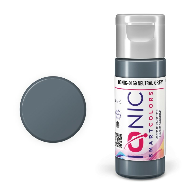 IONIC-0169 Ammo Mig Акриловая краска IONIC Notйтральный серый / Neutral Grey