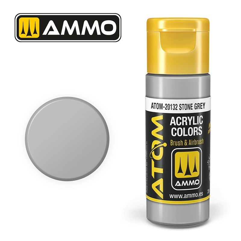 ATOM20132 Ammo Mig Акриловая краска ATOM COLOR Серый камень / Stone Grey