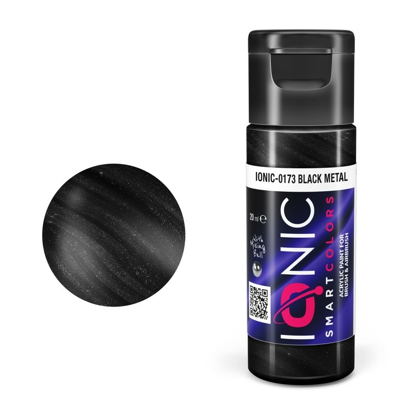IONIC-0173 Ammo Mig Акриловая краска IONIC Черный металл / Black Metal