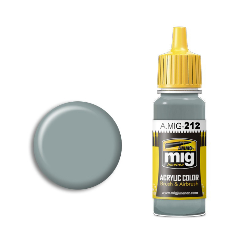 AMIG0212 Ammo Mig acrylic Paint FS 26373 SILVER GREY (silver grey)