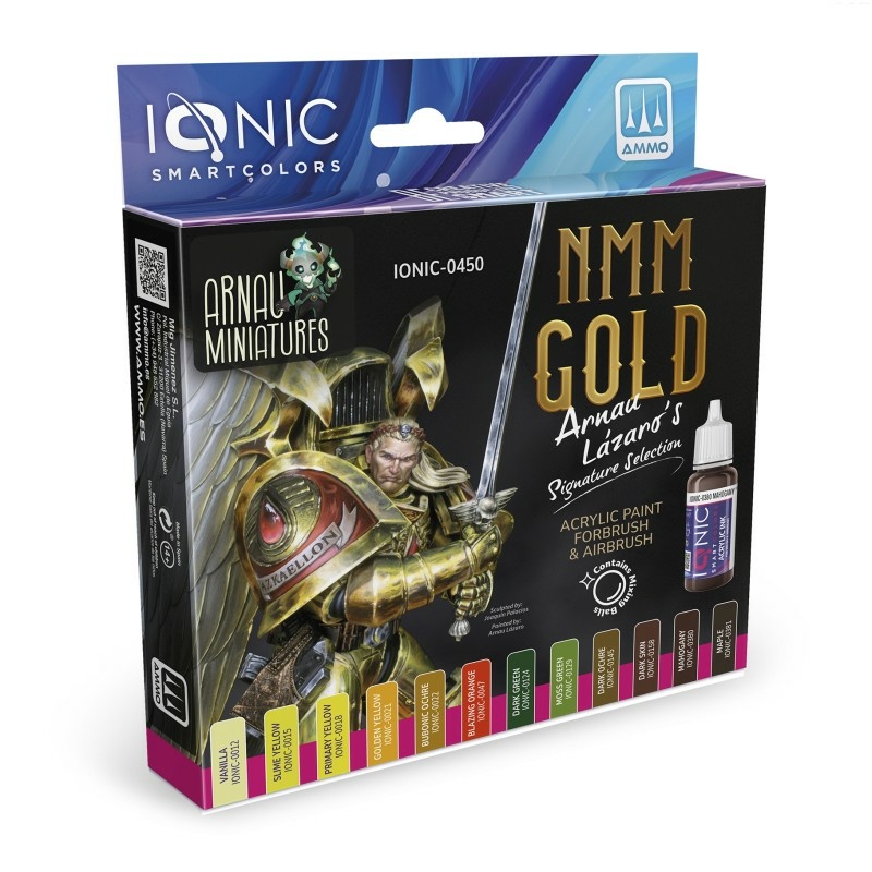IONIC-0450 Ammo Mig Набор золfromых красок from Арнау Лазаро / IONIC NMM Gold Arnau Lazaro Set
