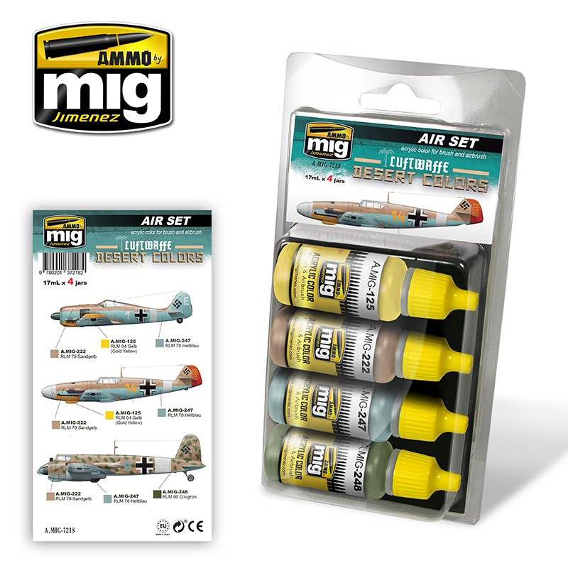 AMIG7218 Ammo Mig Luftwaffe Desert Colors Set