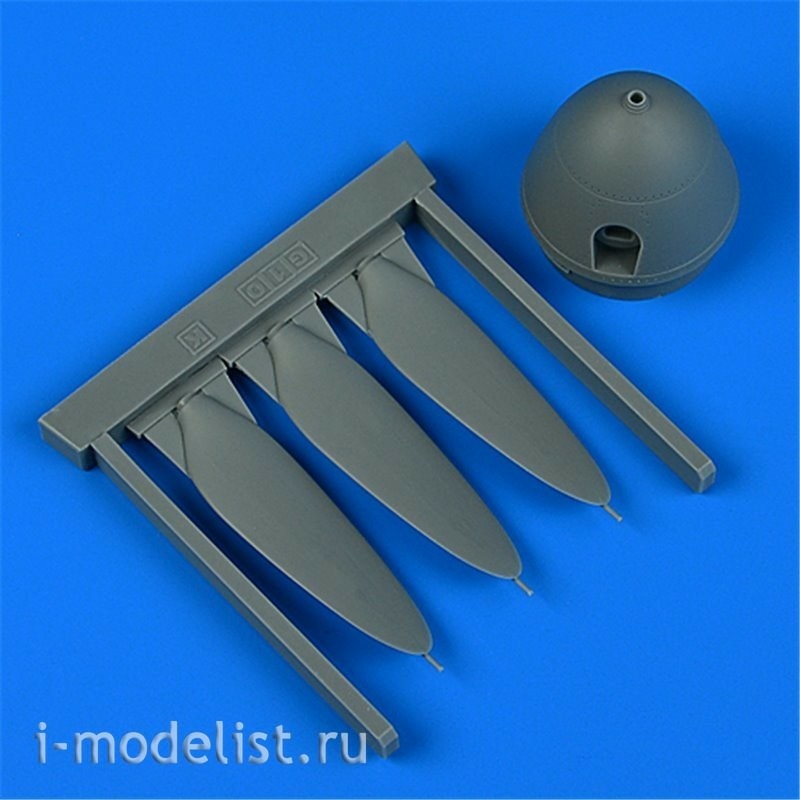 QB32 256 QuickBoost 1/32 add-on kit Bf 109G-10/K propeller for Revell