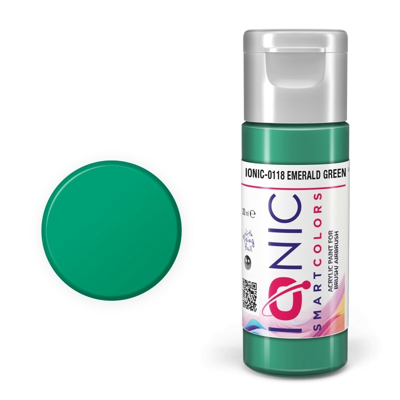 IONIC-0118 Ammo Mig Акриловая краска IONIC Изумрудно-зелёный / Emerald Green