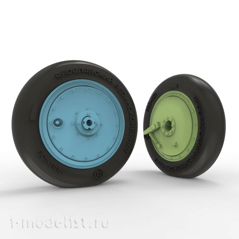 QT48036 Quinta Studio 1/48 Колеса И-16 (поздние) с fromдельными нагруженными шинами (для allх моделей)