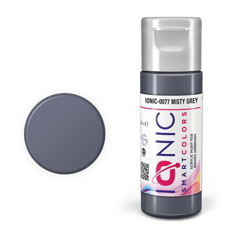 IONIC-0077 Ammo Mig Акриловая краска IONIC Туманно-серый / Misty Grey
